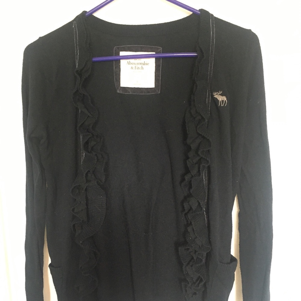 Abercrombie navy cardigan small.